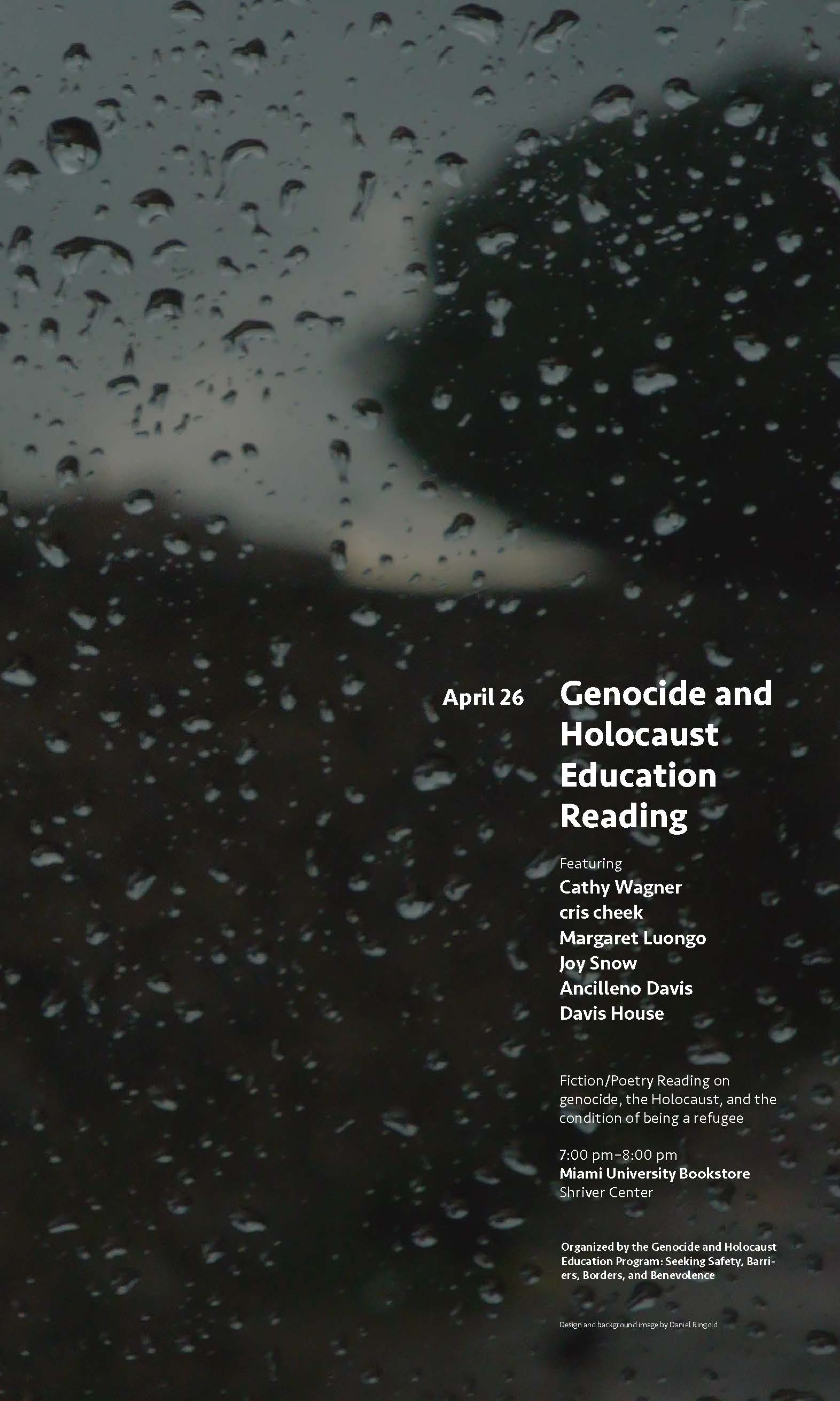 Genocide &amp; Holocaust Reading flyer